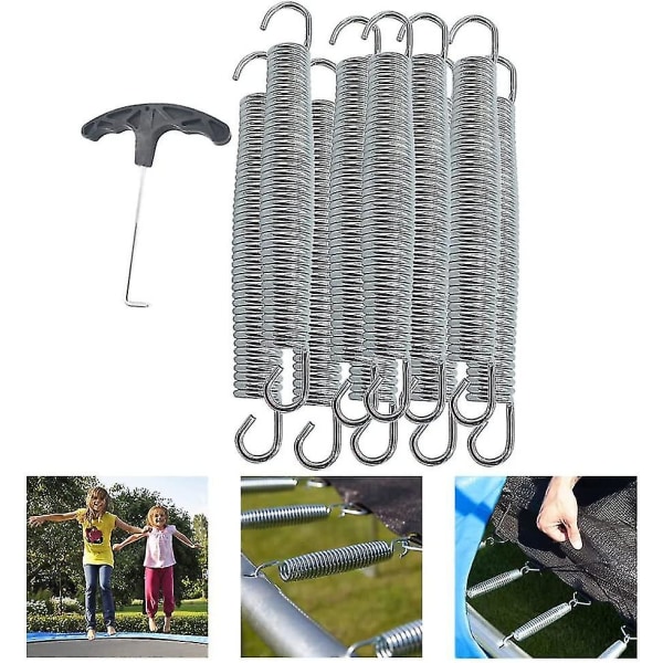Trampolin fjäder kraftig ersättningskit med krokar för