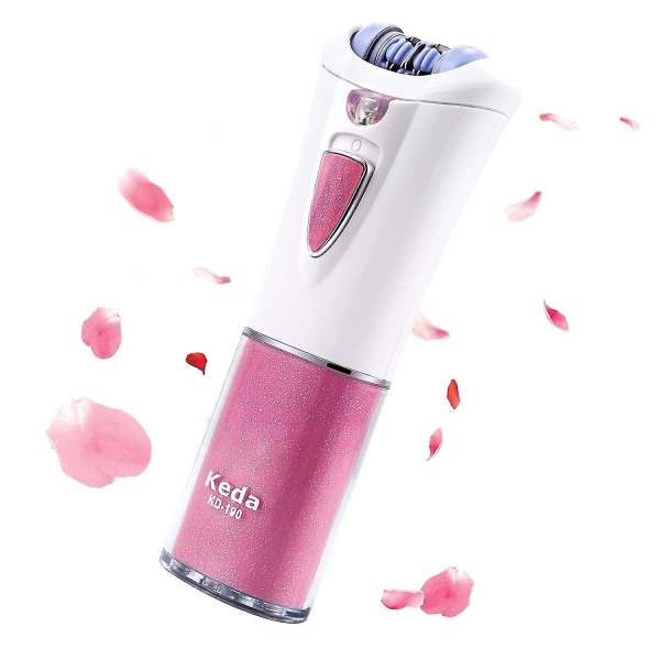 Smooth Glide Epilator, Bärbar Sladdlös Rakapparat, Ansiktshårsrakare, Mini Hårfjernare Med Ljus (Fint Hår)