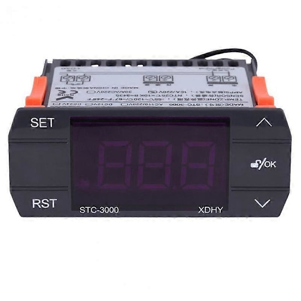 STC-3000 110V-220V 30A Tryk Digital Temperaturregulator Termostat med Sensorstyringsværktøj