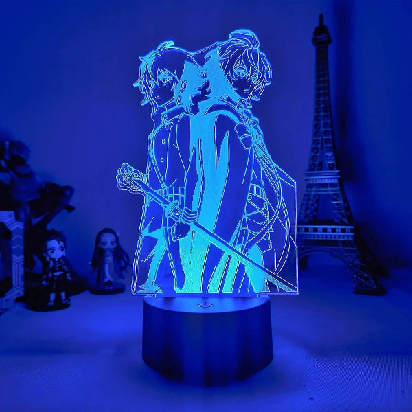 Wekity Anime Rebelde Lelouch Lampe Cool 3d Illusion Nattlampe Hjem Rom Decor Oppadgående Belysning Akryl Led Lys Julegave Otaku Glow Skrivebordslamper-16