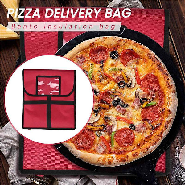 Eristetty pizzan kuljetuslaukku Ammattimainen pizzan kuljetuslaukku Kosteutta hylkivä pizzalaatikko