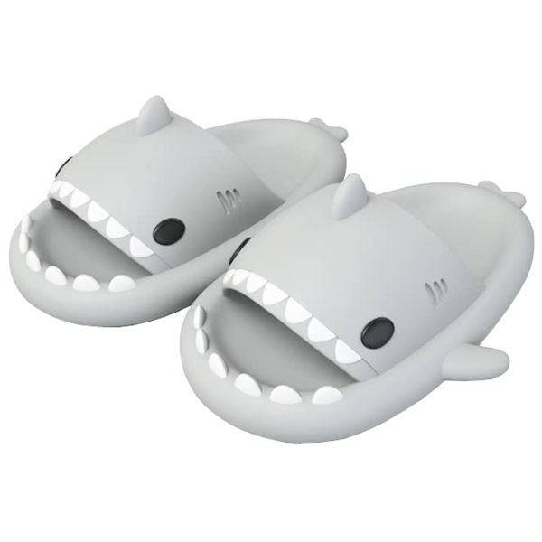 Unisex Haj Slides - Skridsikre Nyhed Sandaler med Åben Tå - Fashionable Søde Strandsandaler Indendørs & Udendørs（7.5-8）