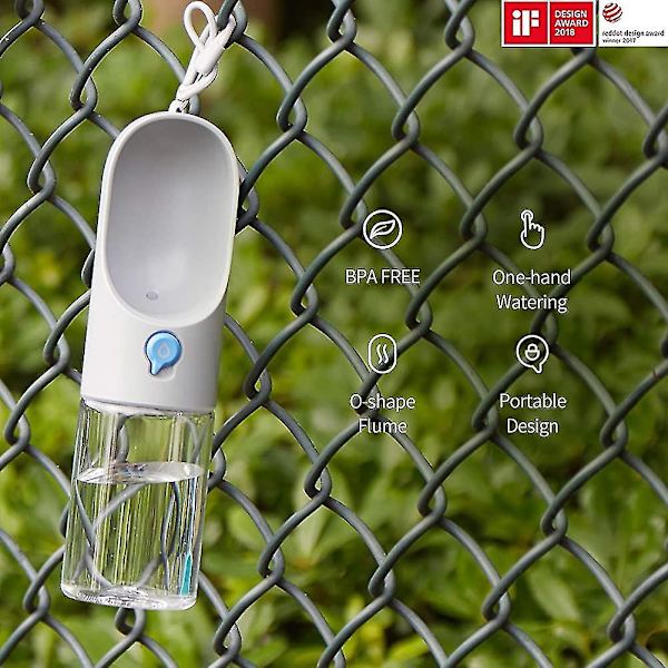 Koiran kannettava vesipullo, BPA-vapaa, suodatettava koiran juomapullo