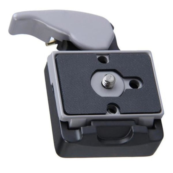 323 Hurtigudløserplade 200pl-14 Qr-pladeadapter med hurtigforbindelsesklemmemontering 1/4'' til 3/8'' skrue til Dslr-kamerastativ Black