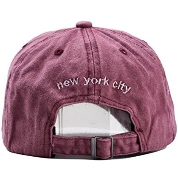 Retro Baseball Cap Bomuld Justerbar Udendørs Sportskasket (Sort)