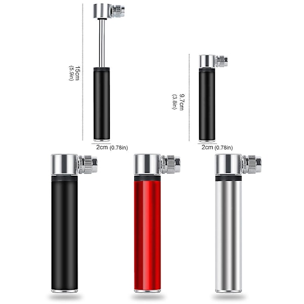 Luftpumpe 120psi Håndbold Dæk Oppumpning Aluminium