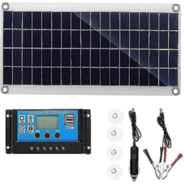 300w 12v Solar Panel Kit Batterilader 300 Watt 12 Volt Off Grid System med 10a-60a kontroller