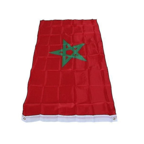 Ny 3x5 Marokko Flag 3'x5' 3ft X 5ft Marokkansk Ny