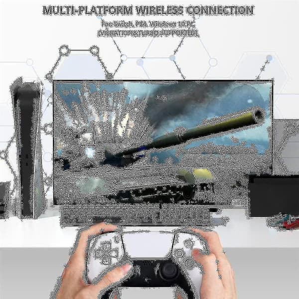 R100 Pro USB Modtager Trådløs Adapter Gamepad Konverter til PS4 PS5 Serie Switch Controller Bluet