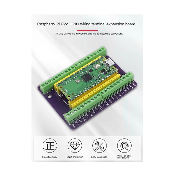 Til Pico Gpio-udvidelseskort Picow Terminal Gpio-grænseflademodul Indbyggede Han- og Hunkontakter (ikke