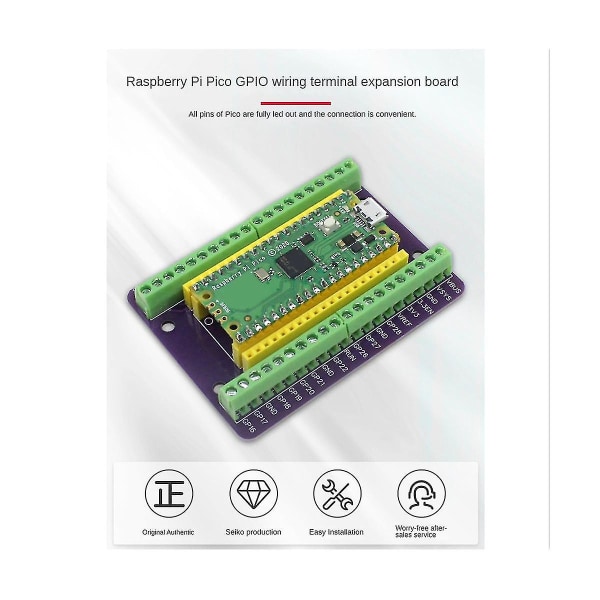 Til Pico Gpio-udvidelseskort Picow Terminal Gpio-grænseflademodul Indbyggede Han- og Hunkontakter (ikke