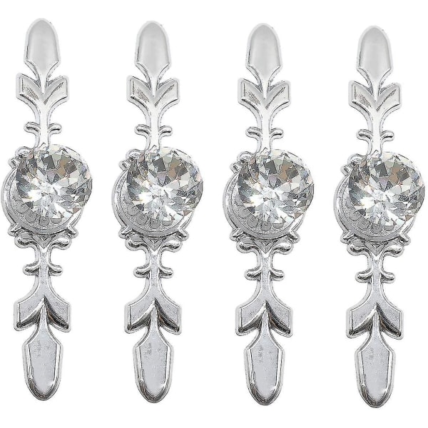 4 Piece Set Crystal Door Knob,wardrobe Cabinet Knobs,diamond Crystal Drawer Pull