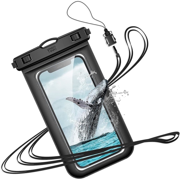 Vandtæt smartphone-taske [ipx8] Vandtæt telefontaske, universal vandtæt smartphone-etui til Iphone 13 12 11 Xs Xr Samsung S21 S10 osv. Op til 6
