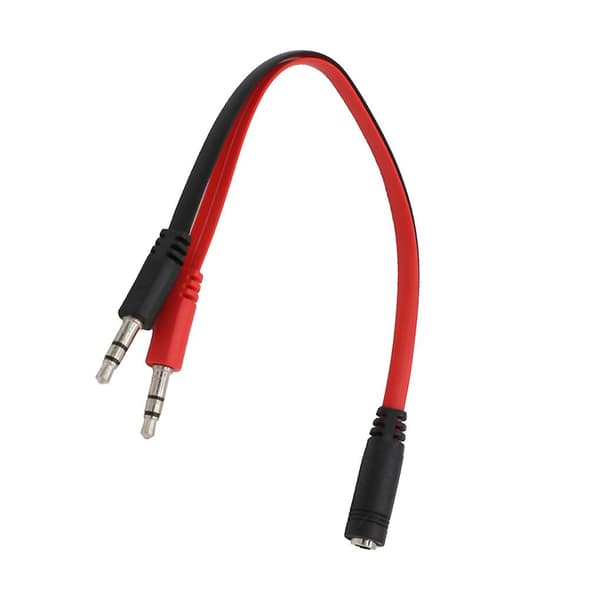 3,5 mm Dobbelt Skjermet Lydkabel Profesjonell Pluggadapter
