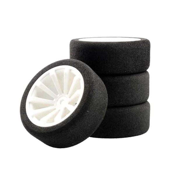 För 1/10 Rs4 Fw06 Sakura D4 Platt Sportbil Tt02 Simulerings Platt Sportbil Svampdäck Däck, Vit