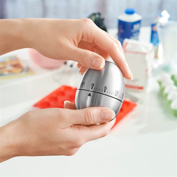 Kjøkken timer egg timer, rustfritt stål