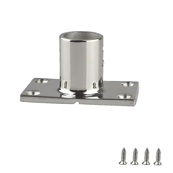 316 Rustfrit Stål Båd Yacht Tilbehør Marine Hardware Tilbehør Rør Sæde Rektangulær Base 25mm