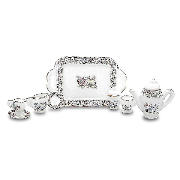 Porslin Miniatyr Te Set Kökstillbehör