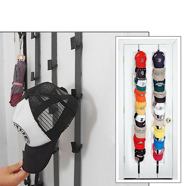 Baseball kasket hylde hat holder rack hjem arrangør opbevaring dør skab bøjle - Wtake