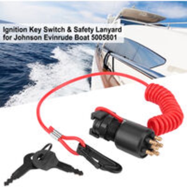 Johnson Evinrude 5005801 bådtændingsnøgle og sikkerhedsnøgle
