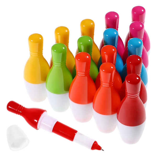 15 stk Bowling Penner Morsomme Inntrekkbare Bowling-pin Formet Nov