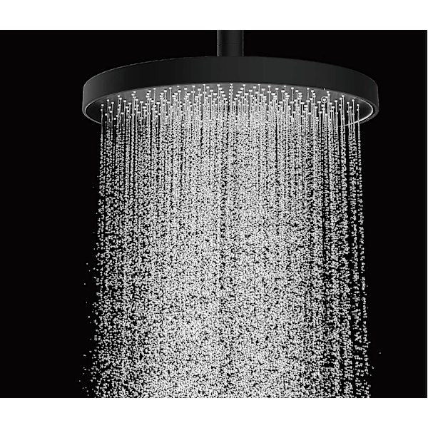 Premium-laatuinen 260 mm suihkupää. Spa-hieronta suihku (musta)