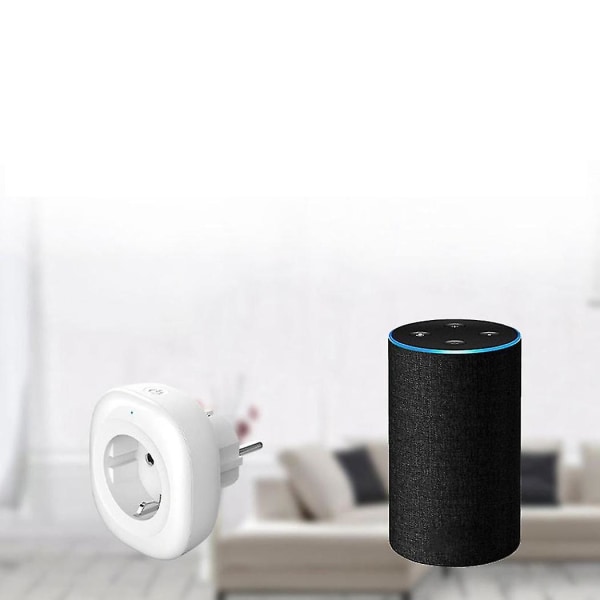 Zigbee Plug Veggkontakt Eu 16a Smart Adapter Strømovervåking Fjern Stemmestyring For Tuya Eu Plugg