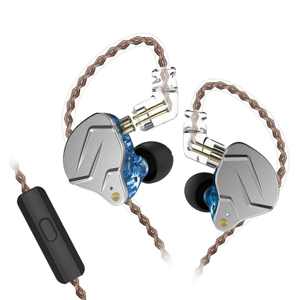 Kz Zsn Pro kablet 3,5 mm ørepropper med mikrofon Hifi Sport