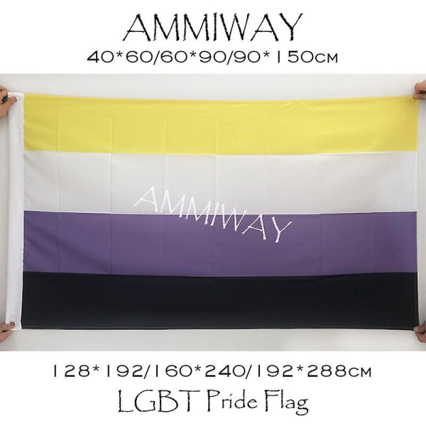 Setiap Ukuran Satu Dua Sisi Bendera Kebanggaan Aseksual Lgbt