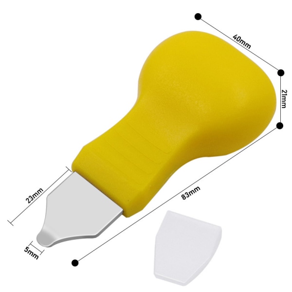 Klockverktyg - batteribyte, klockbatteribyte - boettöppnare, gul 4 stilar A, B, C, D