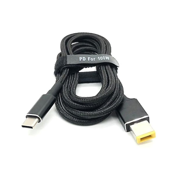100w USB Type C Laptop Adapter Ladningskabel Ledning Plug Dual E- P Konverter For