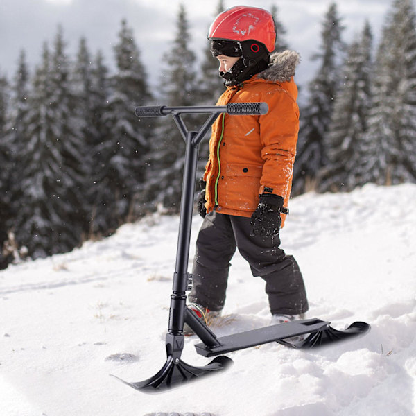 Skisled for barn, elektrisk scooter, høy kvalitet slitesterkt PE-materiale, enkel å installere og kompatibel, kun to sleder