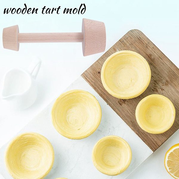 2 stk. Tre Tart Tamper Sett Tart Treformer Egg Tarts Tamper Bakverk Tart Tamper DIY Kake Deig