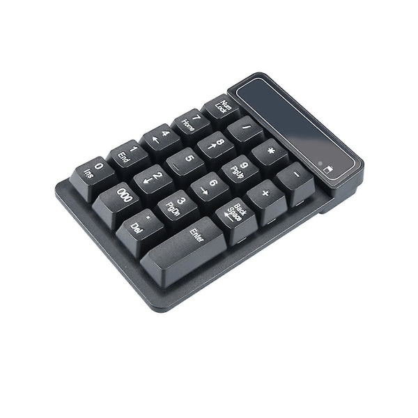 2,4 GHz trådløst tastatur Mini Usb numerisk tastatur 19 taster Nummertastatur numerisk mottaker for regnskap