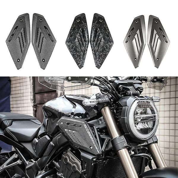 Blank sort motorcykel rammesidepanel beskyttelsesdæksel skal ind