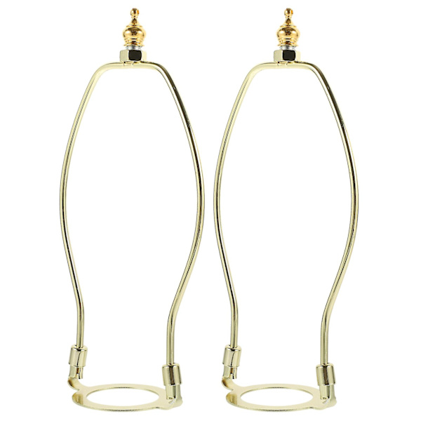 2 stk. Gulvlampe Skærm Harp Holder Lampecafé Horn Alloy Beslag Lampecafé Dele E27