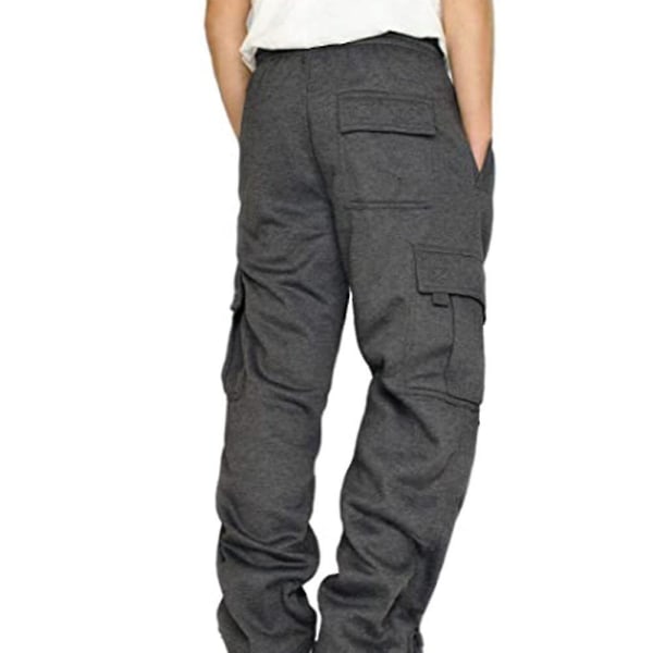 Cargo joggebukser for menn med lommer Uformelle løse bukser til vårsommer