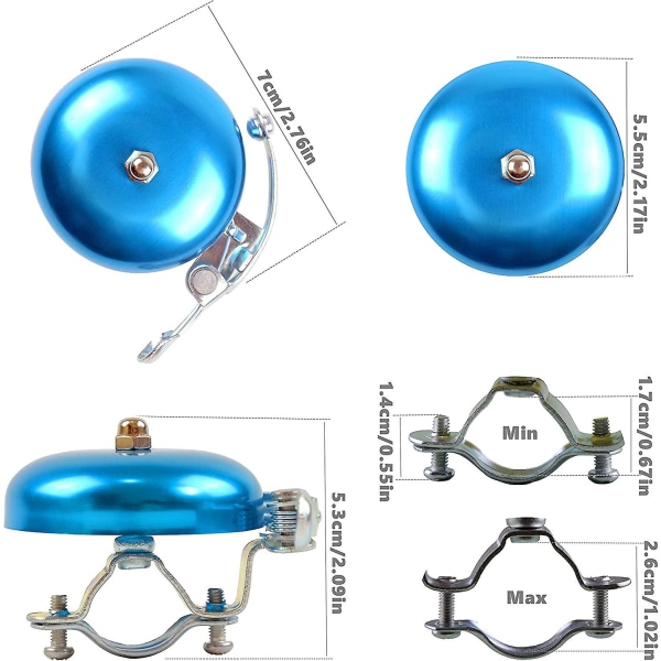 Klassisk cykelklocka, Hög Ljudstark Klar Klang Cykelklockor Tillbehör För Vuxna Ungdomar, Snygg Cykeltuta För Landsvägscykel, Mountainbike