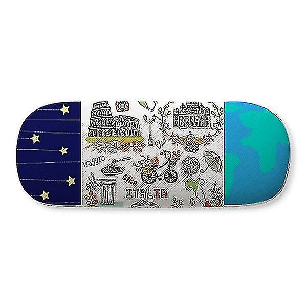 Autumn Colosseum Roma Italy Graffiti Hard Shell Eyeglasses Glass Case Star Sky