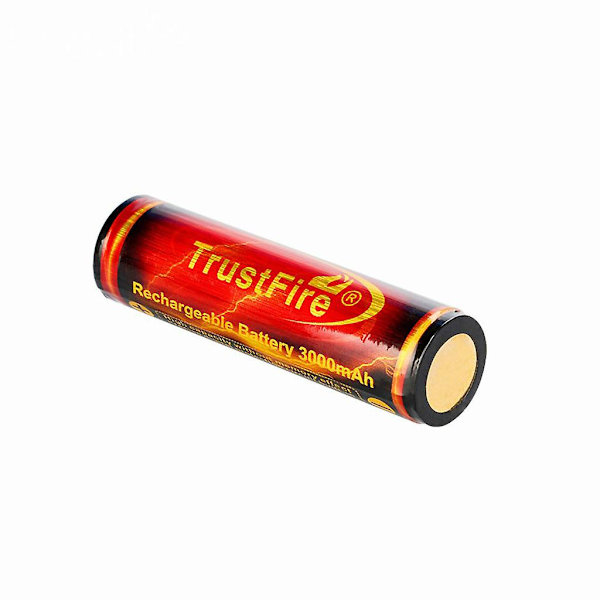 2 stk 3,7v 18650 3000mah oppladbart batteri høy kapasitet Li-ion oppladbart