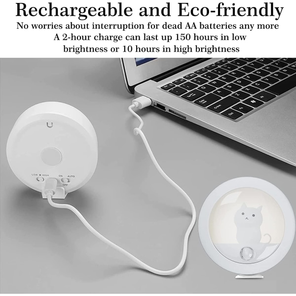 LED-natlampe til børn - USB genopladelig natlampe til børn
