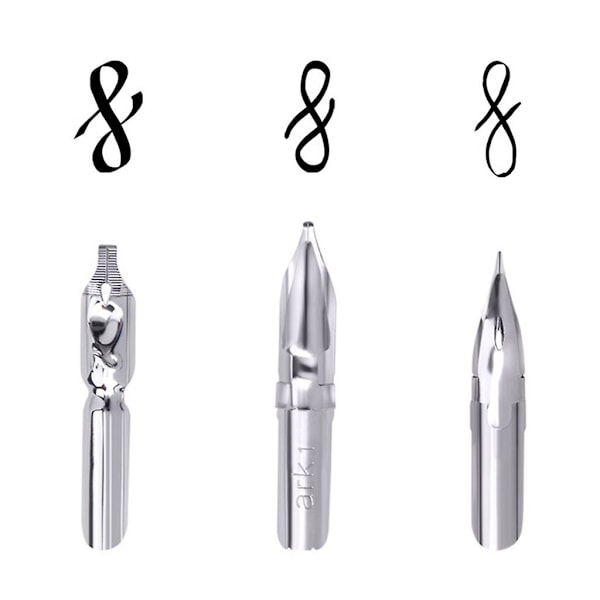 Manga Dip Pen Set Comic Pro Tegneutstyr 3 Nibber Treholder Blekk Kalligrafiverktøy