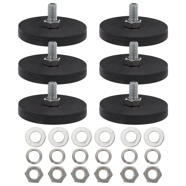 6 stk. Magnet Bilmontering Runde Magneter Nummerplade Magnet Ru