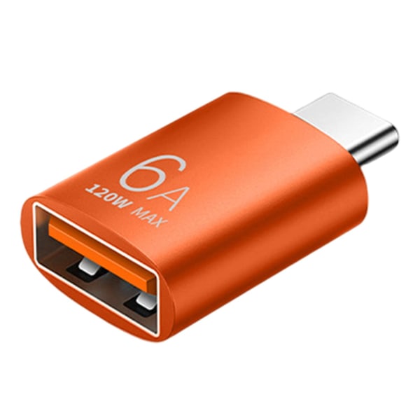 Otg-sovitin Type-c - USB Plug and Play -ohjain, 10 Gbps Muistijulkaisu 6a Type-c Uros USB 3.0 Otg-muunnin Yhteensopiva puhelin Kaupunki Orange