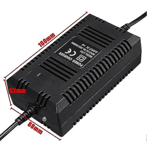 36V 1,8A Blybatterilader Rullestol Lader Golfvogn Lader Elektrisk Sykkel Scooter Po