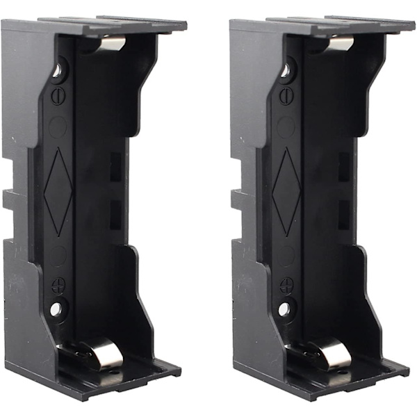 2 stk. 126650 Batteriholderetui, med Pins 1 Slot Sort