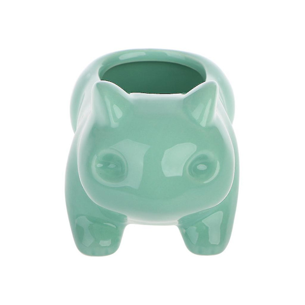 Kawaii keramisk blomsterpotte sukkulent planter planter planter med hull hjem Offi