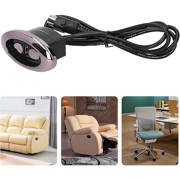 Elektrisk Recliner Controller 2 Knapp 5 Pin Hand Switch Controller Elektrisk Soffa