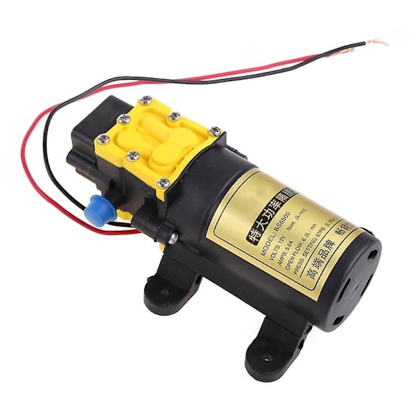 12v 8l/min Stor strømningshastighet Landbruks Elektrisk Vannpumpe Høytrykks Membranpumpe For Vannsprøyte Bilvask Drop Ship