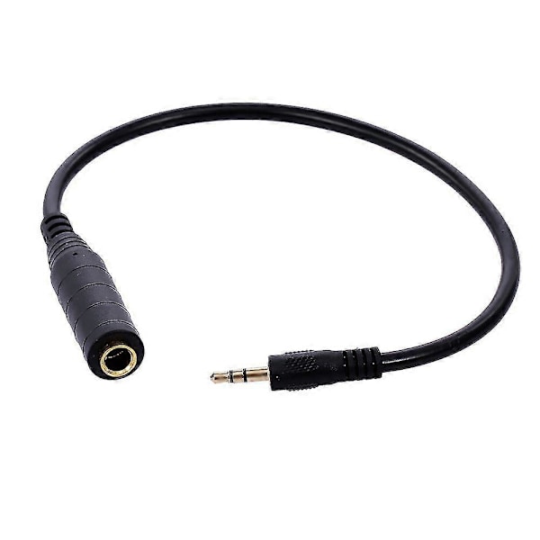 3,5 mm - 6,5 mm audioadapterikaapeli, 3,5 mm uros - 6,35 mm naarasmuunninkaapeli